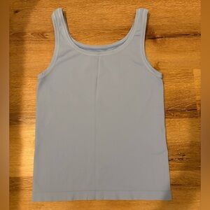 Soma Turnaround Scoop Neck Tank Top in Baby Blue